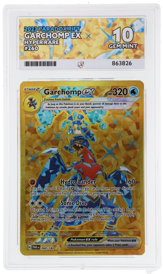 ACE 10 - Garchomp ex - 260/182 - Paradox Rift - Pokemon