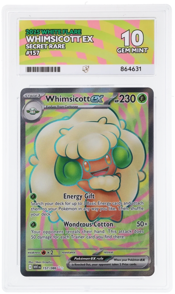 ACE 10 - Whimsicott ex - 157/086 - White Flare - Pokemon