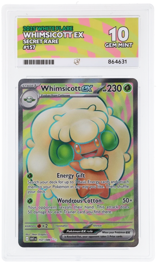 ACE 10 - Whimsicott ex - 157/086 - White Flare - Pokemon