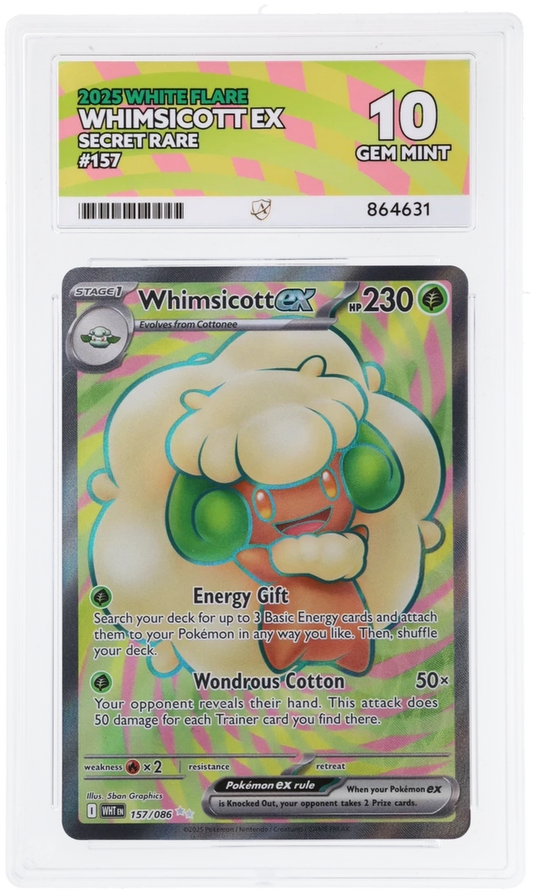 ACE 10 - Whimsicott ex - 157/086 - White Flare - Pokemon