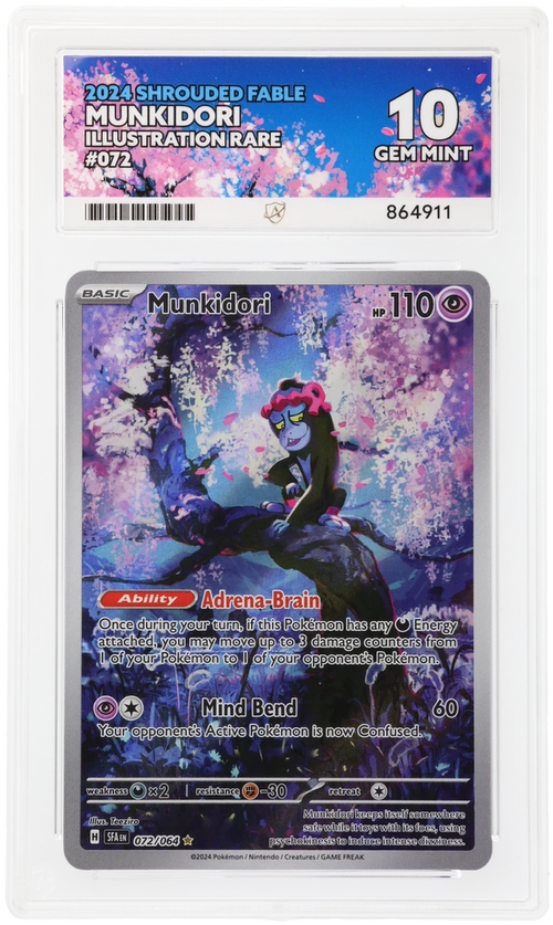 ACE 10 - Munkidori - 072/064 - Shrouded Fable - Pokemon