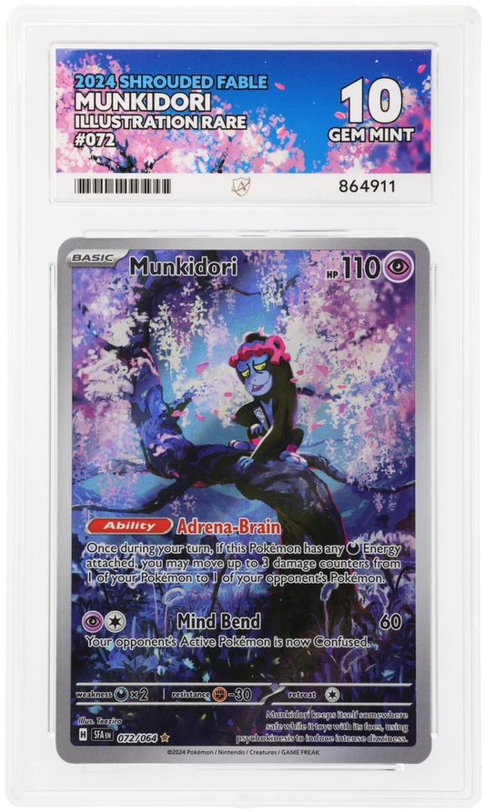 ACE 10 - Munkidori - 072/064 - Shrouded Fable - Pokemon