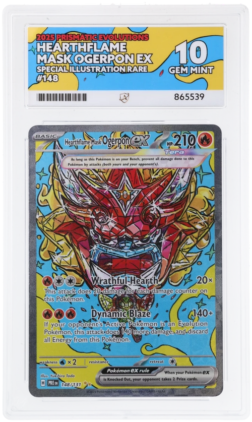 ACE 10 - Hearthflame Mask Ogerpon ex - 148/131 - Prismatic Evolutions - Pokemon