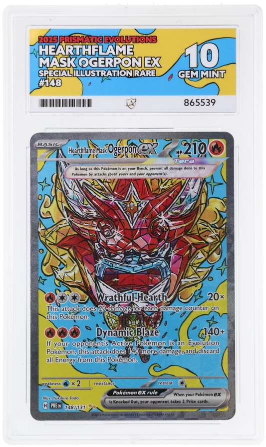 ACE 10 - Hearthflame Mask Ogerpon ex - 148/131 - Prismatic Evolutions - Pokemon