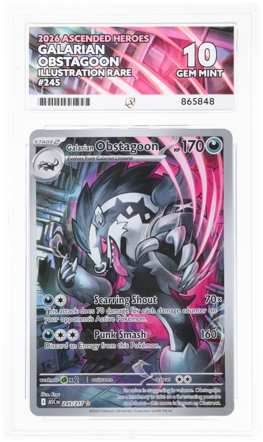ACE 10 - Galarian Obstagoon - 245/217 - Ascended Heroes - Pokemon