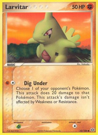 Larvitar 52/106 - Emerald Reverse Holofoil