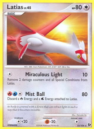 Latias 22/106 - Great Encounters Reverse Holofoil