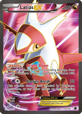 Latias-EX 112/116 - Plasma Freeze Holofoil