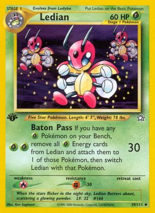 Ledian 39/111 - Neo Genesis 1st Edition