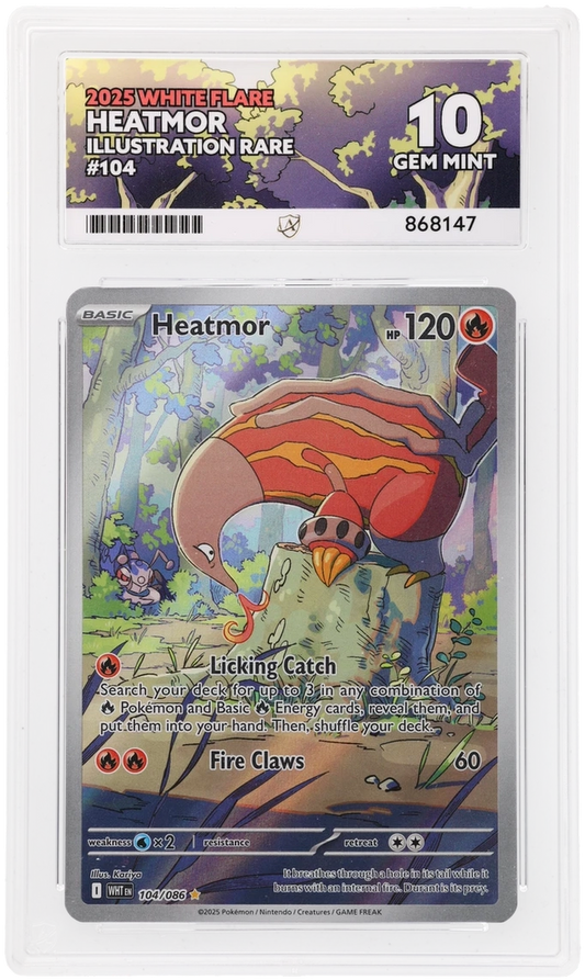 ACE 10 - Heatmor - 104/086 - White Flare - Pokemon