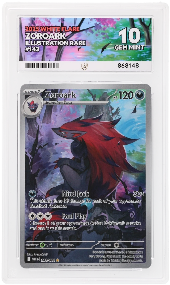 ACE 10 - Zoroark - 143/086 - White Flare - Pokemon