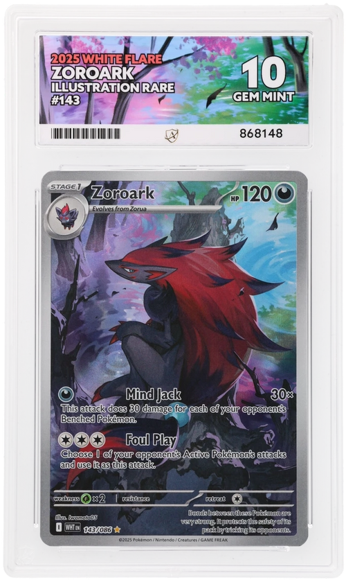 ACE 10 - Zoroark - 143/086 - White Flare - Pokemon