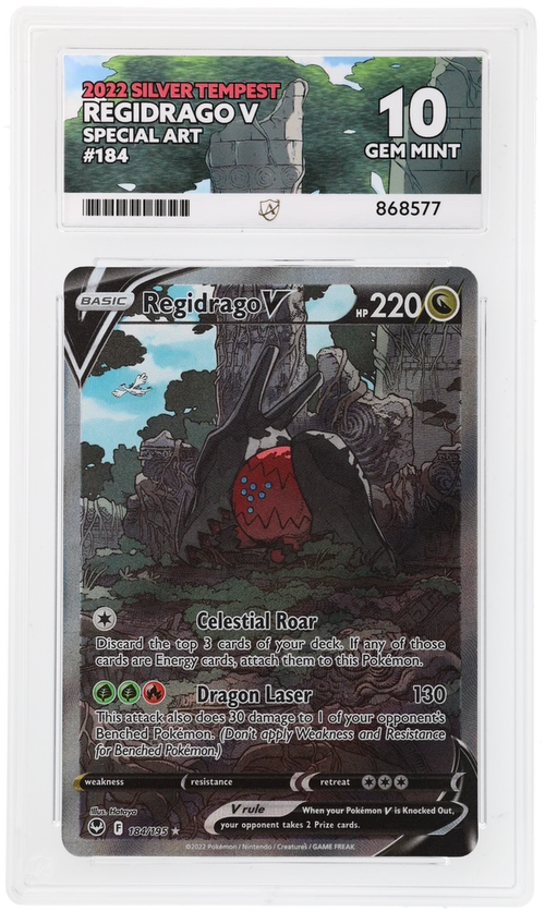 ACE 10 - Regidrago V - 184/195 - Silver Tempest - Pokemon