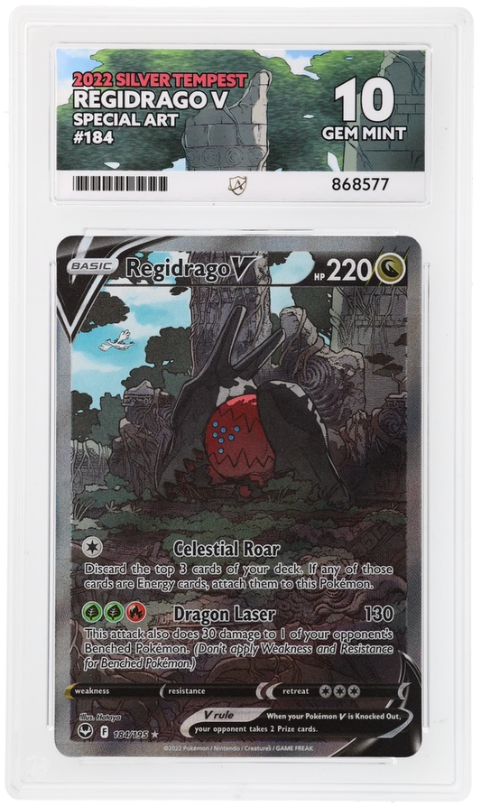 ACE 10 - Regidrago V - 184/195 - Silver Tempest - Pokemon