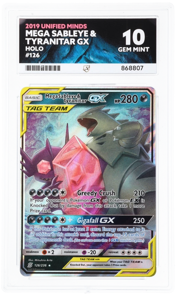 ACE 10 - Mega Sableye & Tyranitar GX - 126/236 - Unified Minds