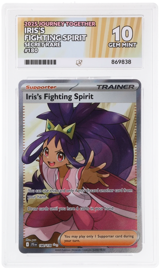 ACE 10 - Iris's Fighting Spirit - 180/159 - Journey Together - Pokemon