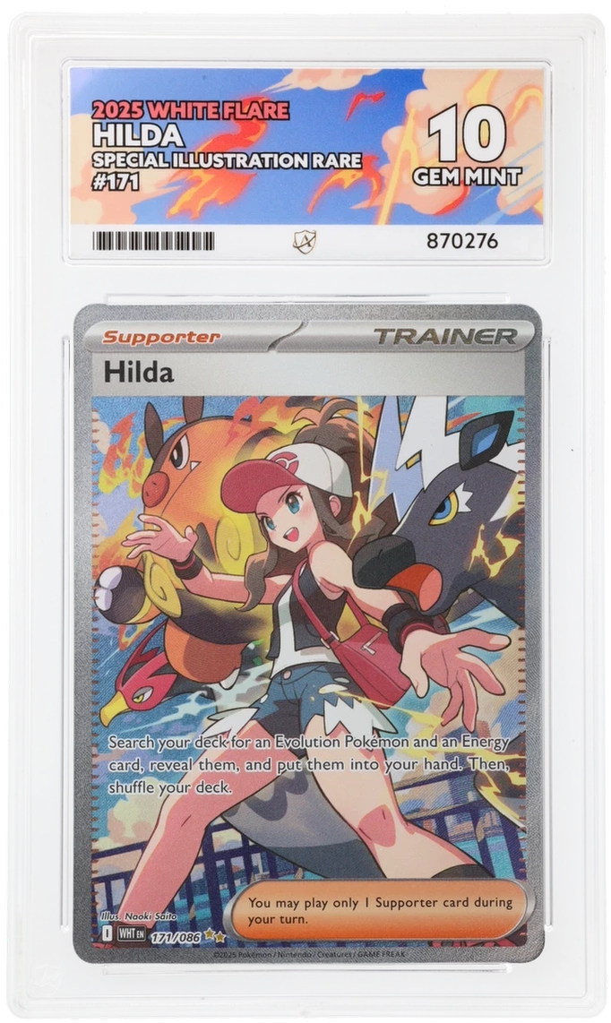 ACE 10 - Hilda - 171/086 - White Flare - Pokemon