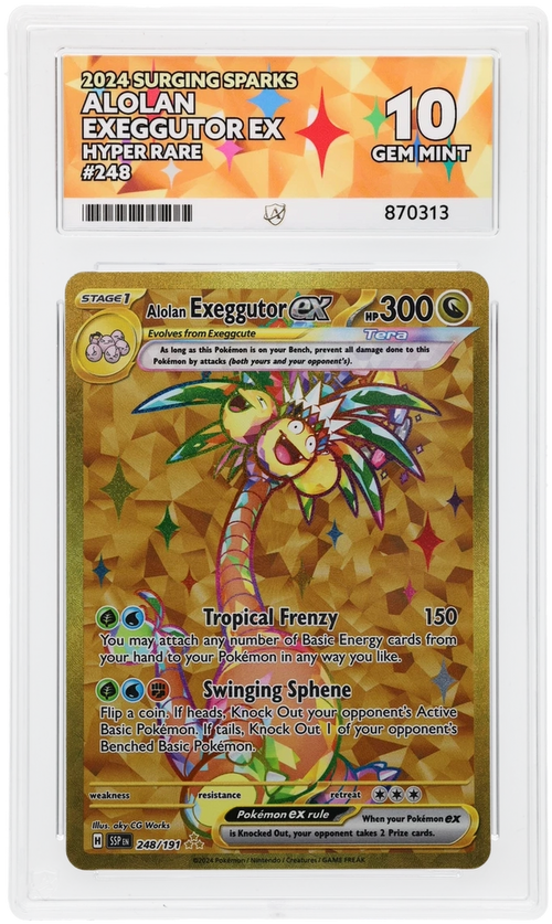 ACE 10 - Alolan Exeggutor ex - 248/191 - Surging Sparks - Pokemon