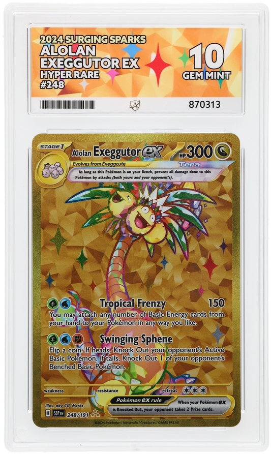 ACE 10 - Alolan Exeggutor ex - 248/191 - Surging Sparks - Pokemon