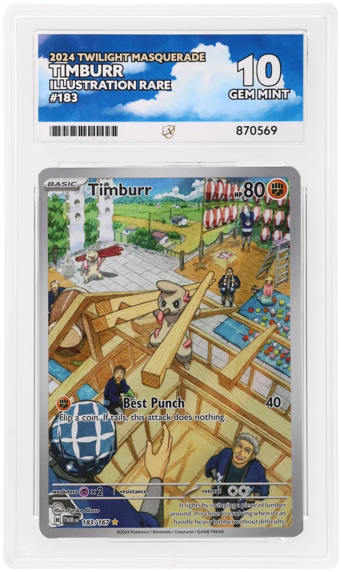 ACE 10 - Timburr - 183/167 - Twilight Masquerade - Pokemon