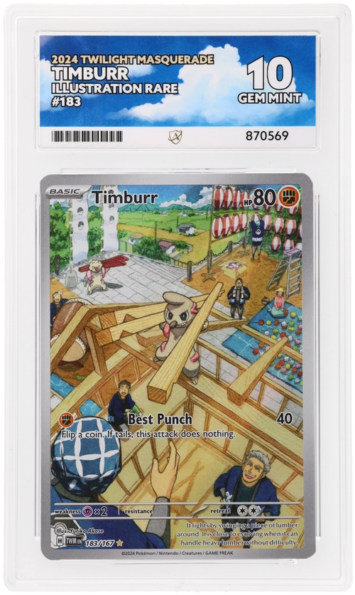 ACE 10 - Timburr - 183/167 - Twilight Masquerade - Pokemon