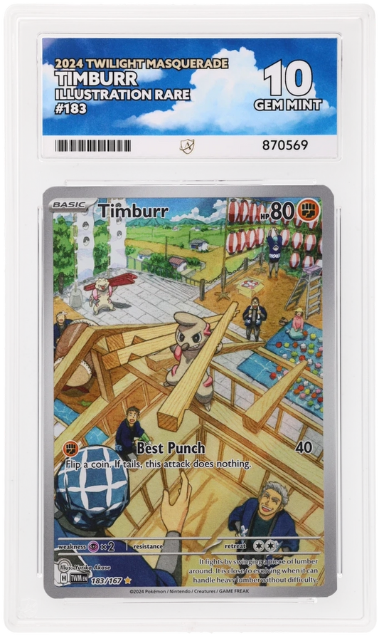 ACE 10 - Timburr - 183/167 - Twilight Masquerade - Pokemon