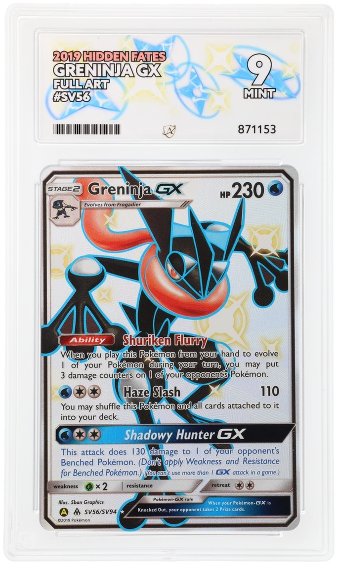 Greninja GX SV56 - Ace 9 - 2019 Hidden Fates