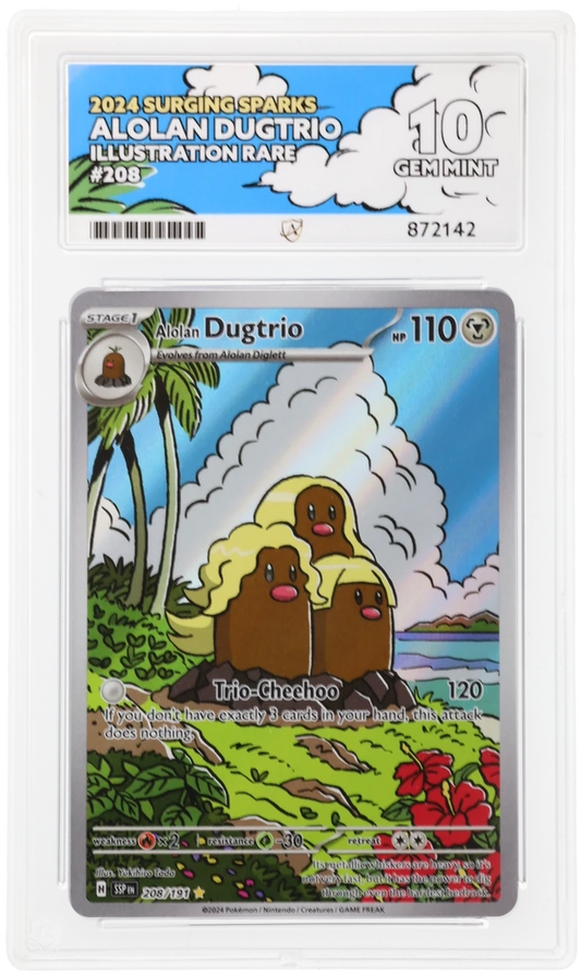 ACE 10 - Alolan Dugtrio - 208/191 - Surging Sparks - Pokemon