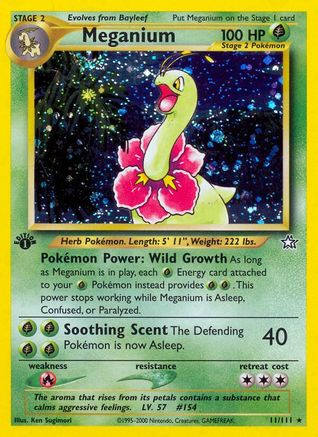 Meganium 11/111 - Neo Genesis Unlimited Holofoil