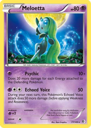 Meloetta 77/149 - Boundaries Crossed Holofoil