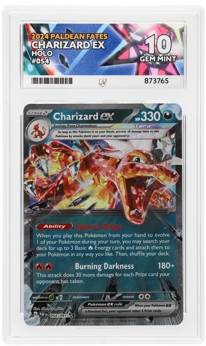 ACE 10 - Charizard ex - 054/091 - Paldean Fates - Pokemon