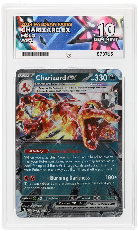 ACE 10 - Charizard ex - 054/091 - Paldean Fates - Pokemon