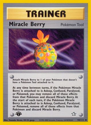 Miracle Berry 94/111 - Neo Genesis 1st Edition