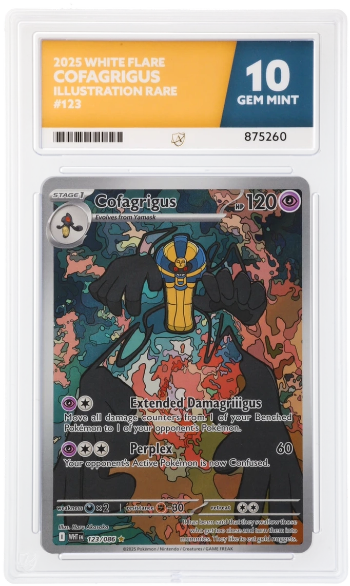 ACE 10 - Cofagrigus - 123/086 - White Flare - Pokemon