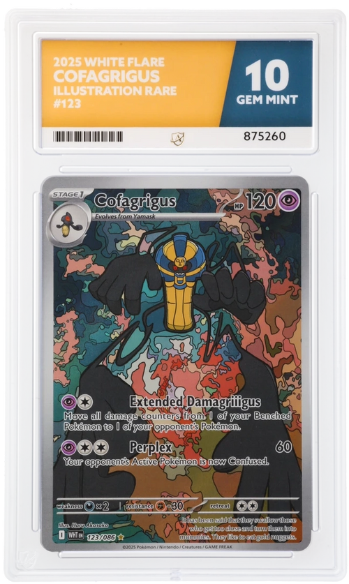ACE 10 - Cofagrigus - 123/086 - White Flare - Pokemon