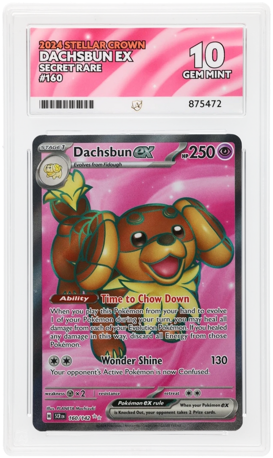 ACE 10 - Dachsbun ex - 160/142 - Stellar Crown - Pokemon