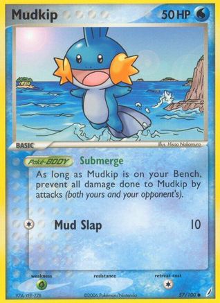 Mudkip 57/100 - Crystal Guardians Reverse Holofoil