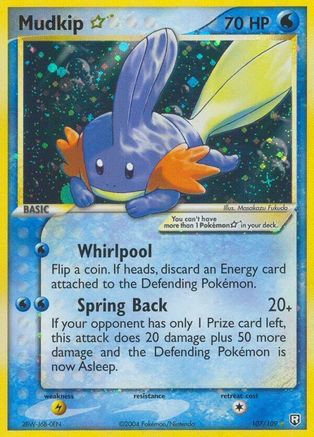 Mudkip ★ 107/109 - Team Rocket Returns Holofoil