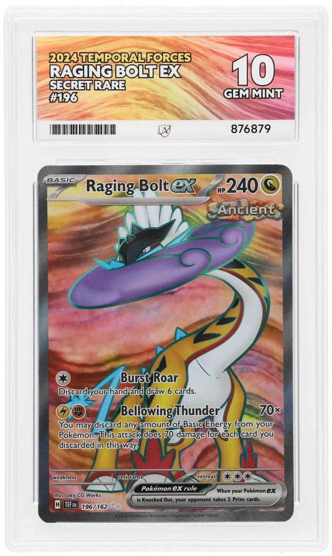 ACE 10 - Raging Bolt ex - 196/162 - Temporal Forces - Pokemon