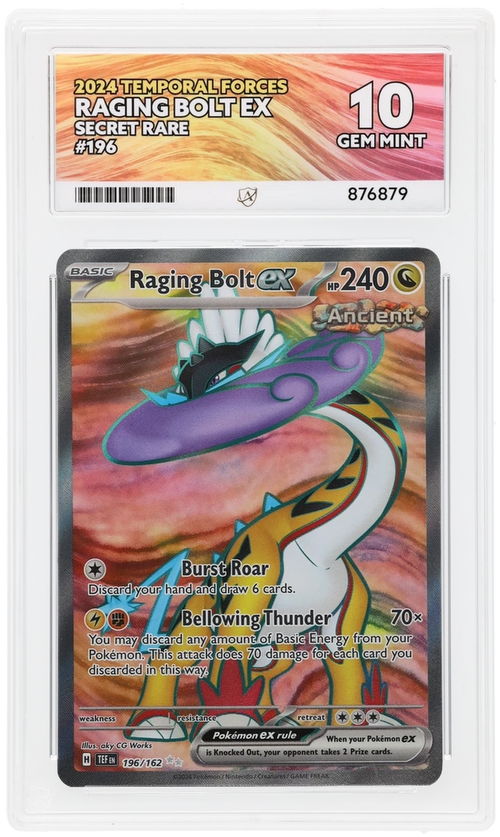 ACE 10 - Raging Bolt ex - 196/162 - Temporal Forces - Pokemon