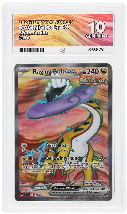 ACE 10 - Raging Bolt ex - 196/162 - Temporal Forces - Pokemon