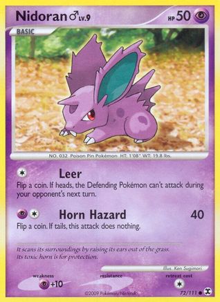 Nidoran ♂ 72/111 - Rising Rivals Reverse Holofoil