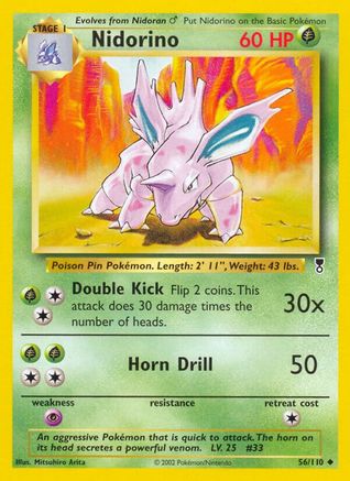Nidorino 56/110 - Legendary Collection Reverse Holofoil