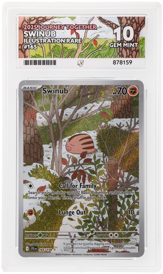 ACE 10 - Swinub - 165/159 - Journey Together - Pokemon