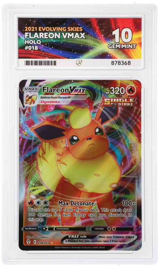 ACE 10 - Flareon VMAX - 018 - Evolving Skies - Pokemon