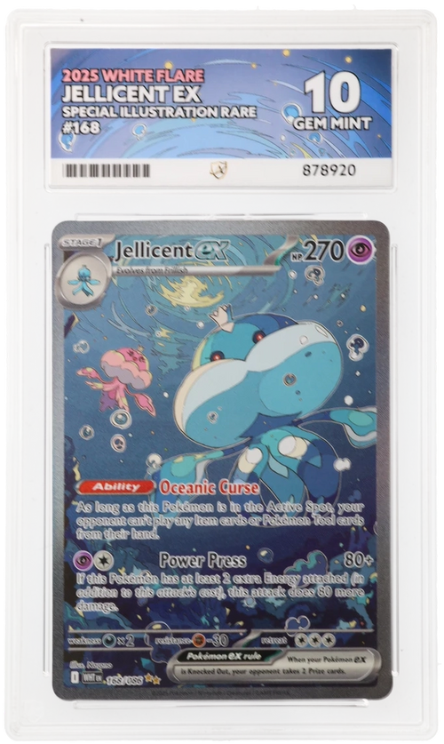 ACE 10 - Jellicent ex - 168/086 - White Flare - Pokemon