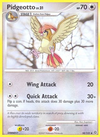 Pidgeotto 58/132 - Secret Wonders