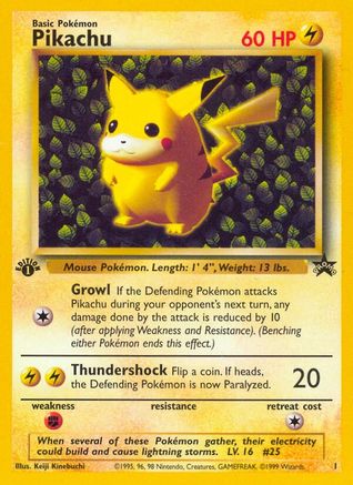 Pikachu (1) (Misprint) 1 - WoTC Promo