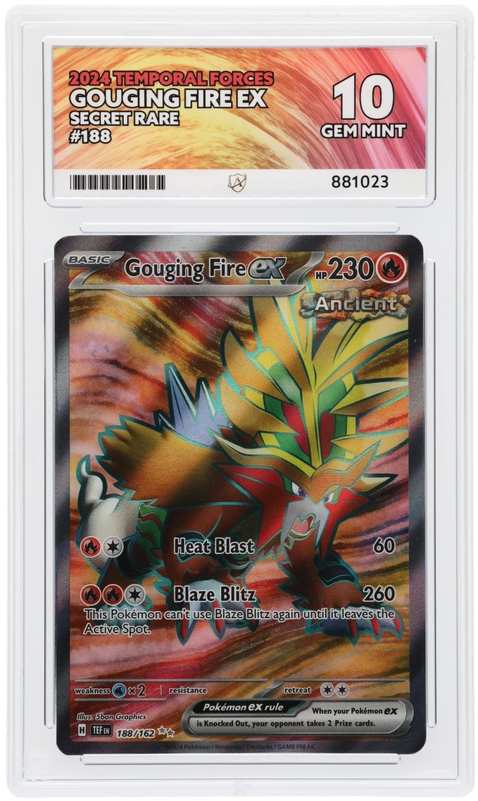 ACE 10 - Gouging Fire ex - 188/162 - Temporal Forces - Pokemon