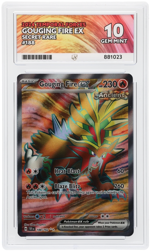 ACE 10 - Gouging Fire ex - 188/162 - Temporal Forces - Pokemon